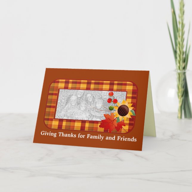 Cartão De Festividades Happy Thanksgiving Photo Cards (Frente)