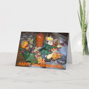 Cartão De Festividades HAPPY THANKSGIVING Table