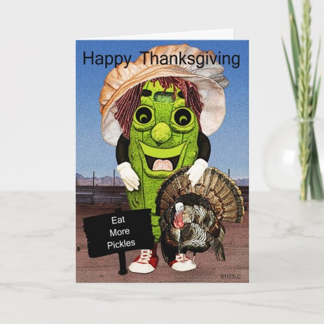 Cartão De Festividades Happy Thanksgiving With Dolly Dill Greeting Card (Frente)