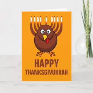 Cartão De Festividades Happy Thanksgivukkah 2013