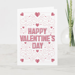 Cartão De Festividades HAPPY VALENTINE"S DAY / Folded Valentine's Card