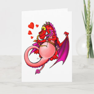 Cartão De Festividades Happy Valentine's Cupidragon.