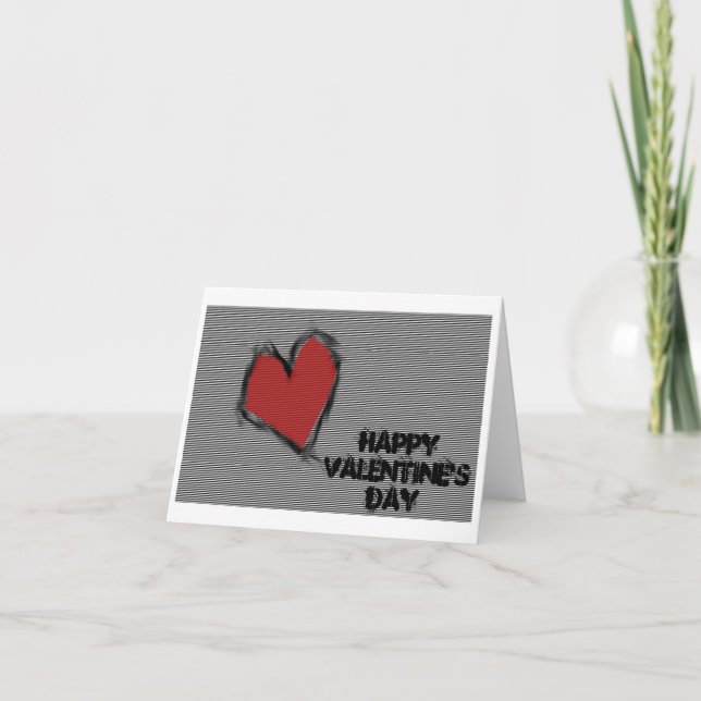 Cartão De Festividades Happy Valentine's Day (Frente)