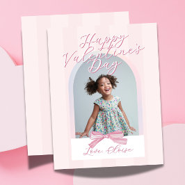 Cartão De Festividades Happy Valentine's Day Arch Photo Bow Card