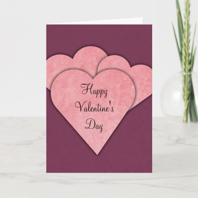 Cartão De Festividades Happy Valentine's Day Blank Greeting Card (Frente)