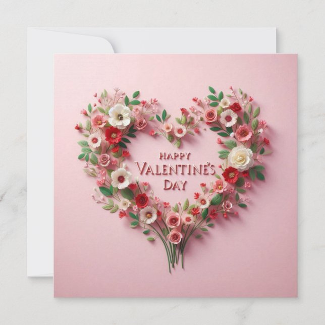 Cartão De Festividades Happy Valentines Day Cards  (Frente)