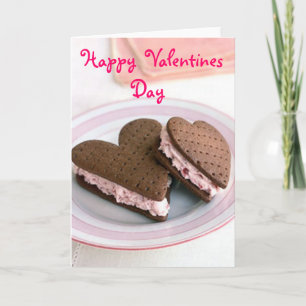 Cartão De Festividades Happy Valentines Day Cookie Card