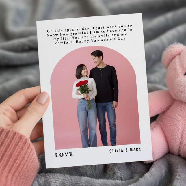 Cartão De Festividades Happy Valentines Day Custom Photo Collage Holiday (Criador carregado)