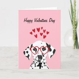 Cartão De Festividades Happy Valentines Day - Dalmatian dog card