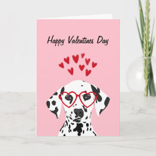 Cartão De Festividades Happy Valentines Day - Dalmatian dog card
