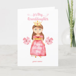 Cartão De Festividades Happy Valentine's Day Granddaughter Card