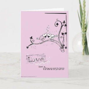 Cartão De Festividades Happy Valentine's Day, Little Bird