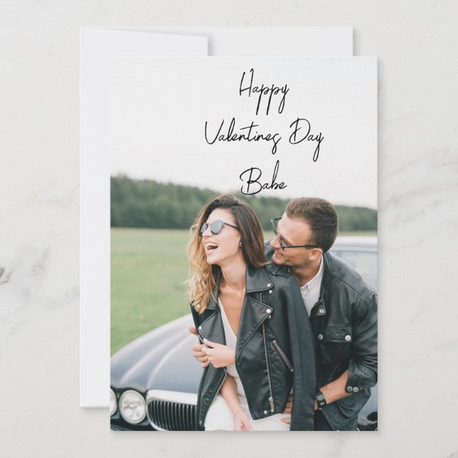 Cartão De Festividades Happy Valentines Day Photo (Frente)