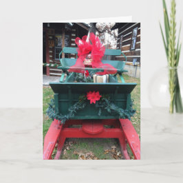 Cartão De Festividades Har-Ber Village sleigh 2014c Greeting Card