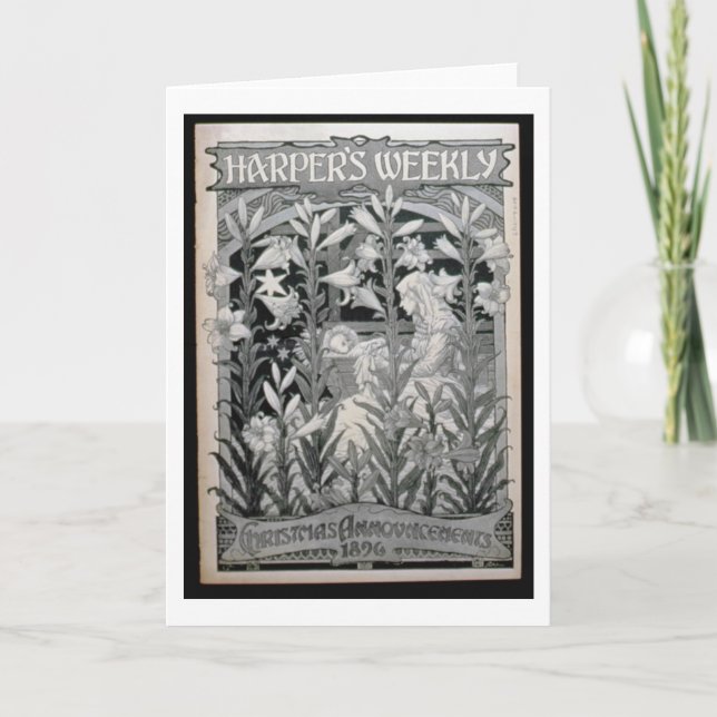 Cartão De Festividades 'Harper's Weekly', Christmas Announcements 1896 (l (Frente)