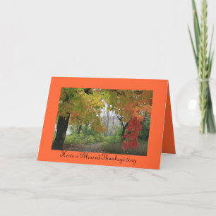 Cartão De Festividades Have a Blessed Thanksgiving Greeting Card