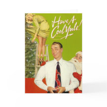 "Have A Cool Yule" Christmas Greeting Card