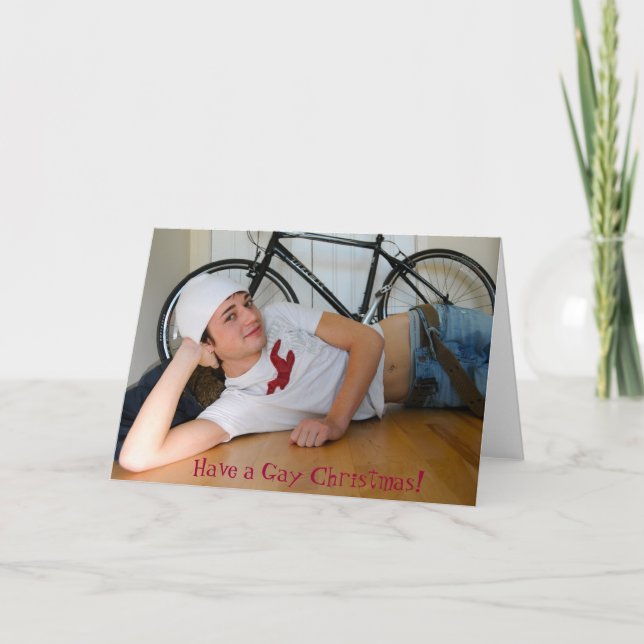 Cartão De Festividades Have a Gay Christmas! (Frente)