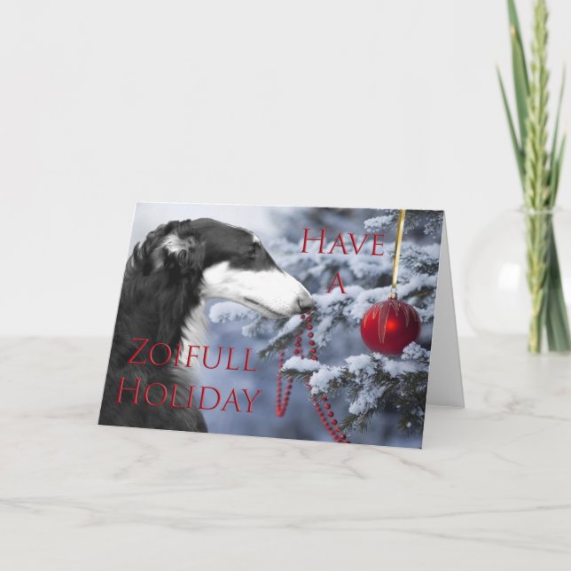 Cartão De Festividades Have A Zoifill Holiday Card (Frente)