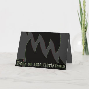 Cartão De Festividades Have an emo Christmas (double edge darker)
