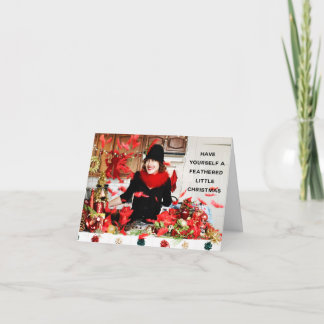 Cartão De Festividades "Have Yourself a Feathered Little Christmas"
