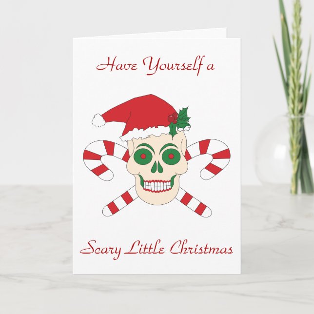 Cartão De Festividades Have Yourself a Scary Little Christmas Card (Frente)