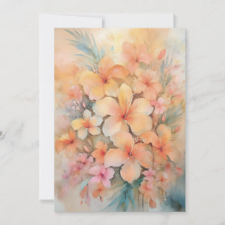 Cartão De Festividades Hawaiian Dreamy Hibiscus