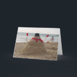 Cartão De Festividades Hawaiian Snowman<br><div class="desc"></div>