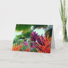 Cartão De Festividades Hawaiian Tropical Christmas Theme