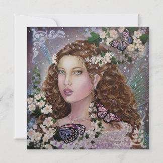 Cartão De Festividades Hawhtorn fairy queen flat card