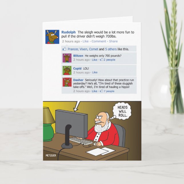 Cartão De Festividades Heads Will Roll (Frente)