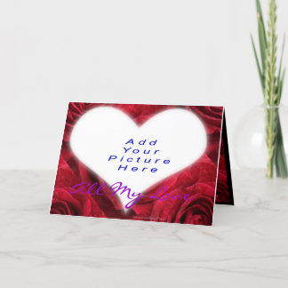 Cartão De Festividades Heart Add-A-Picture-customize