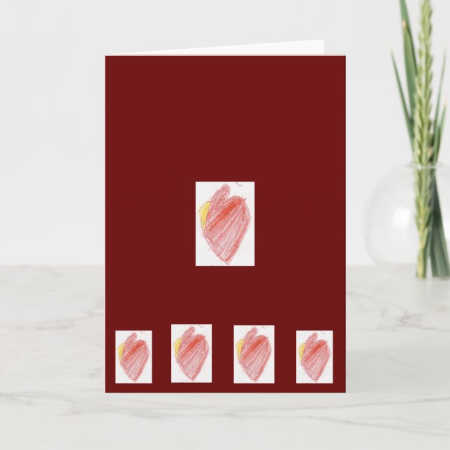 Cartão De Festividades Heart Card (Frente)