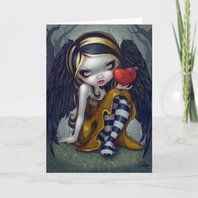 Cartão De Festividades "Heart of Nails" Greeting Card (Frente)