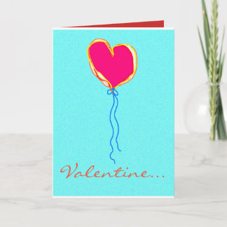 Cartão De Festividades Heart On A String