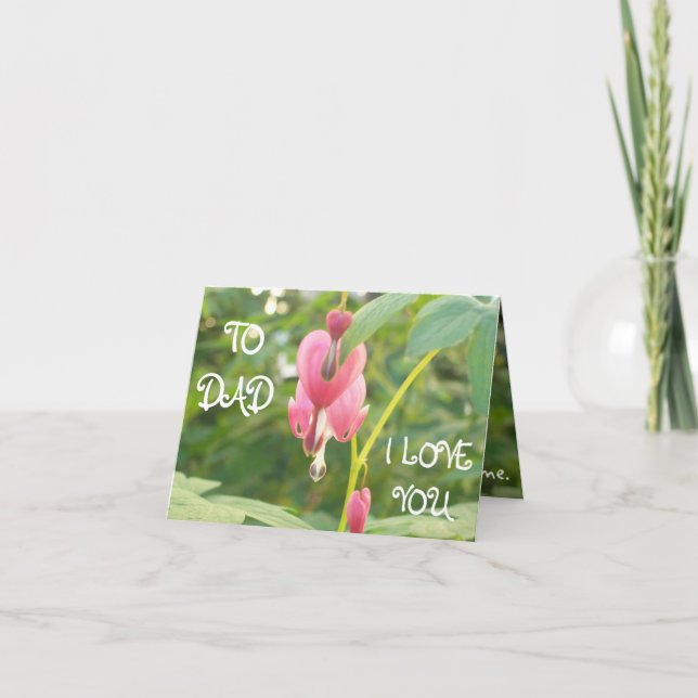 Cartão De Festividades Heart shape Flowers (Frente)