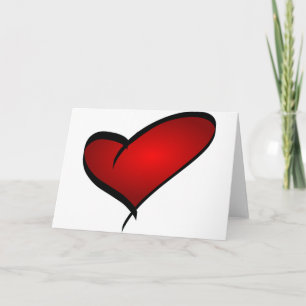Cartão De Festividades Heart Valentine's Day Greeting Card