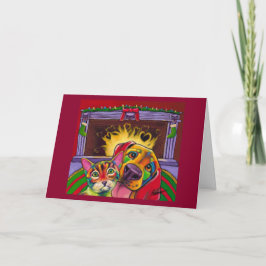 Cartão De Festividades Hearth & Soul Holiday Card by Ron Burns