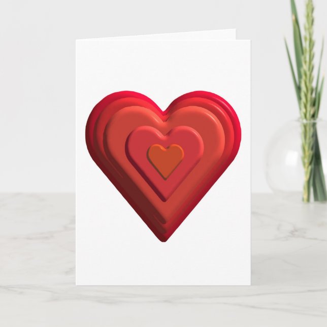 Cartão De Festividades Hearts (Frente)