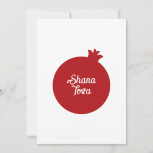 Cartão De Festividades Hebreu Shana Tova e Maçã