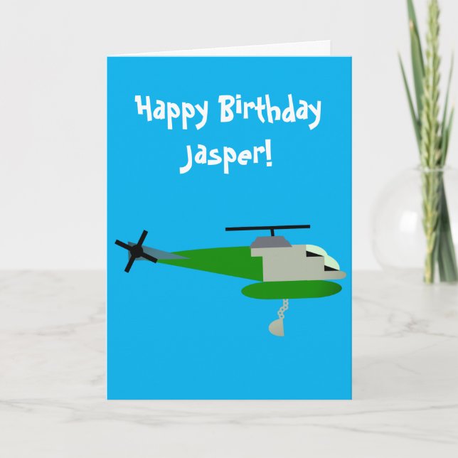 Cartão De Festividades Helitack (Frente)