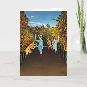 Cartão De Festividades Henri Rousseau - jogadores de futebol