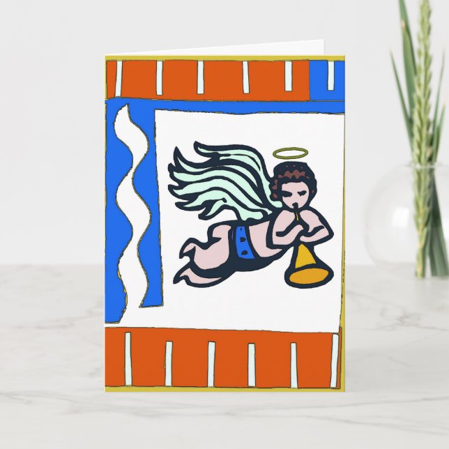 Cartão De Festividades Herald Angel, adicione sentimentos Card (Frente)