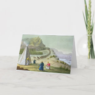 Cartão De Festividades Herding Reindeer, Lapland, plate 47 from 'Le Costu