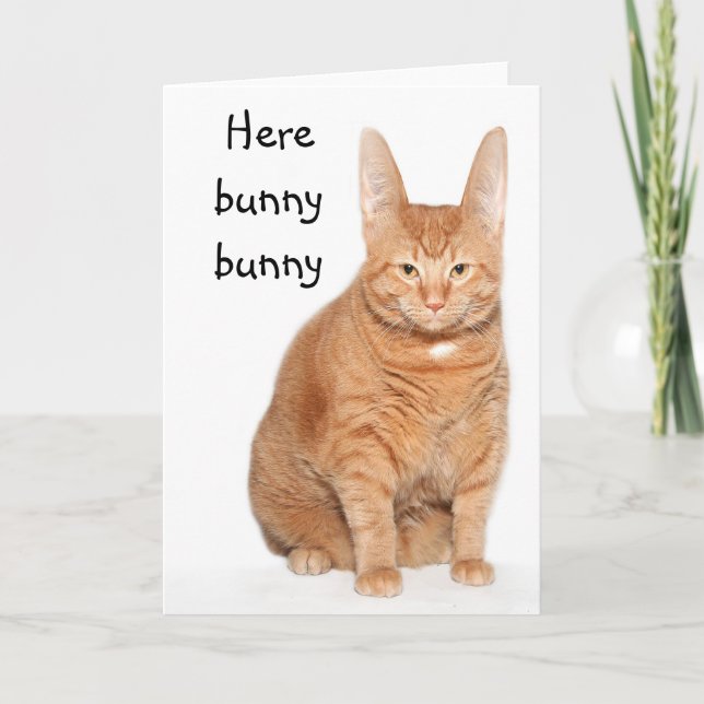 Cartão De Festividades Here bunny bunny (Frente)