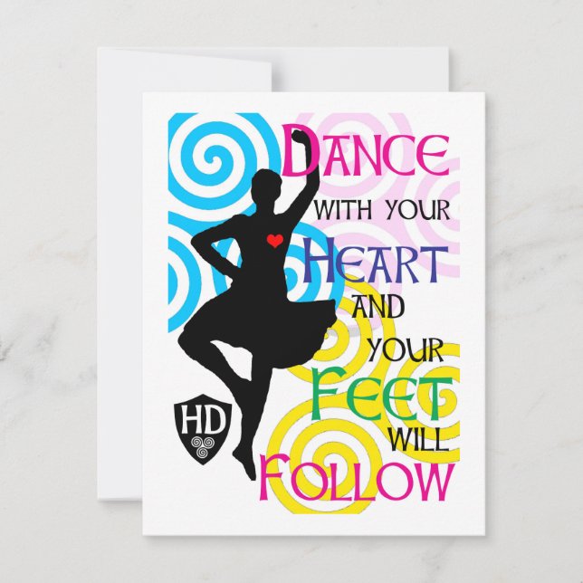 Cartão De Festividades Highland Dancer Card (Frente)