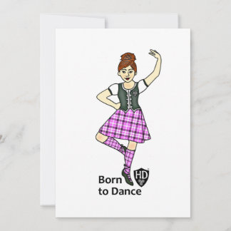 Cartão De Festividades Highland Dancer Card
