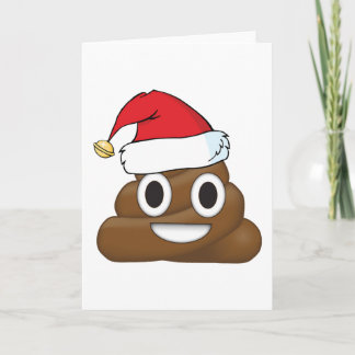 Cartão De Festividades Hilarious Xmas Poop Emoji