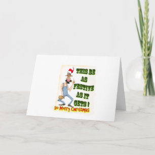 Cartão De Festividades Hillbilly Festive as it gets