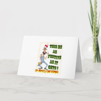 Cartão De Festividades Hillbilly Festive as it gets